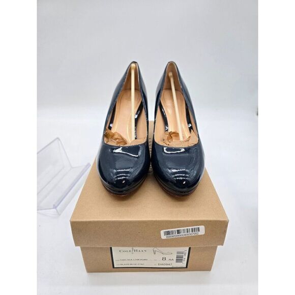 Cole Haan Chelsea Low Pump Blazer Blue Size 8 AA Womans Heel - Picture 1 of 10